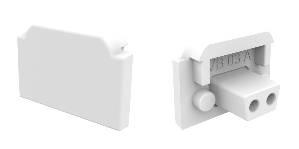 Tampa branca em silicone para conector C1M