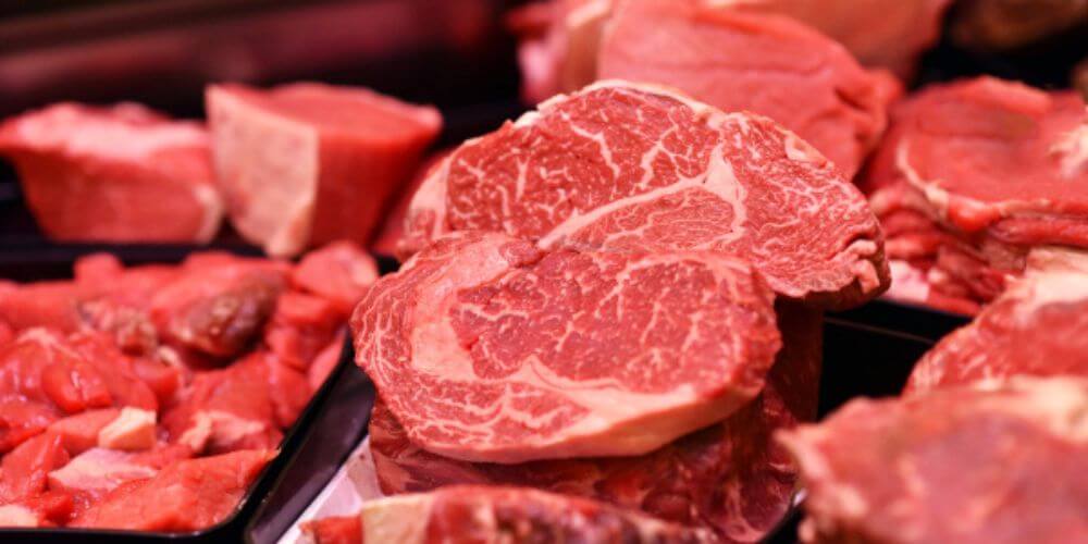 Expositor de talho com iluminação R9