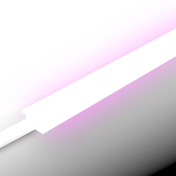 Barra LED BT em policarbonato frost