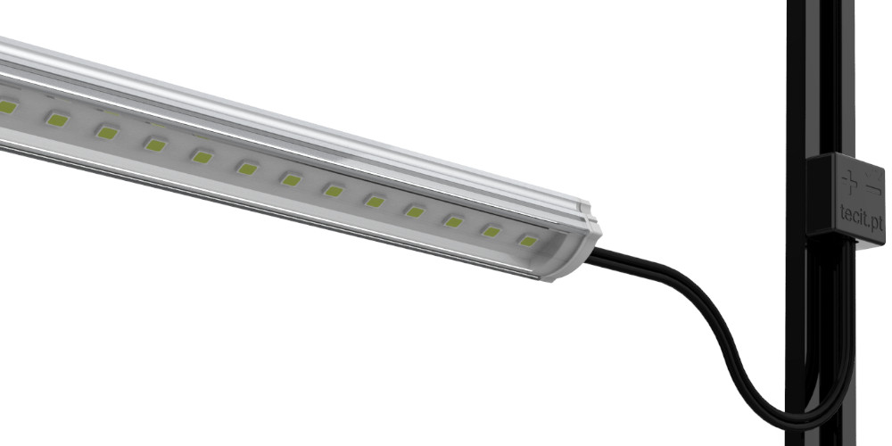 Barra LED 24V Eco Magnética com corpo em aluminio e lente clear
