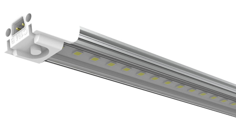 Barra LED 24V Eco com corpo em aluminio e lente clear