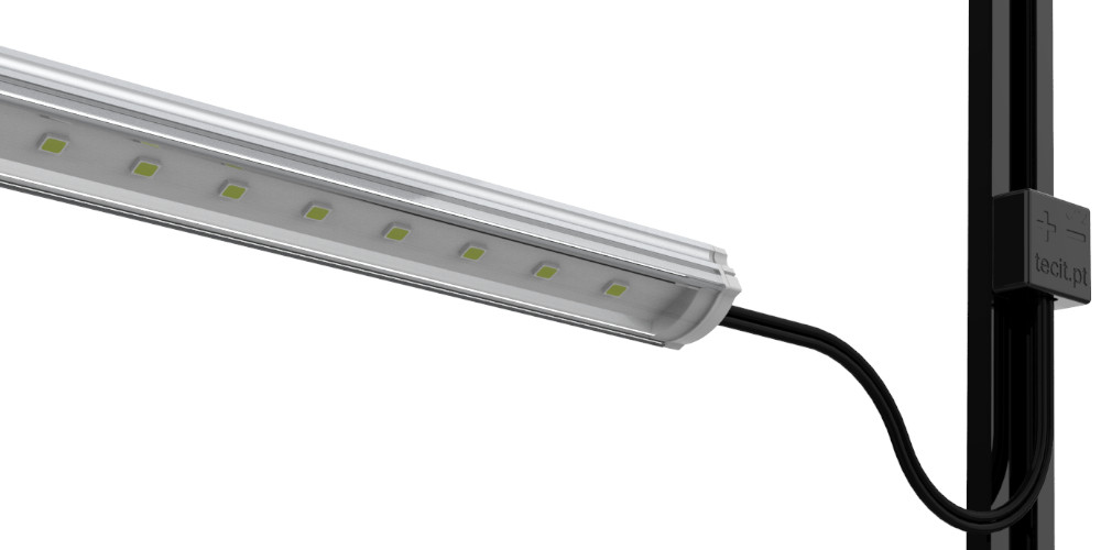 Barra LED 24V Eco2 Magnética com corpo em aluminio e lente clear