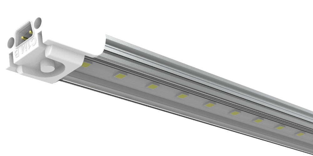 Barra LED 24V Eco² com corpo em aluminio e lente clear