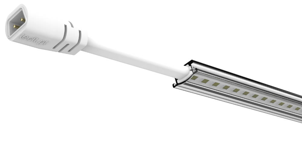 Barra LED BT em policarbonato transparente